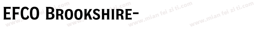 EFCO Brookshire字体转换
